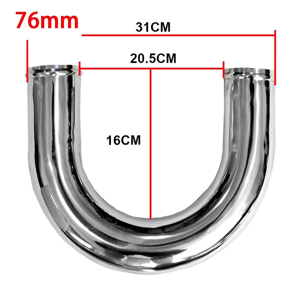 0/45/90/180 Degrees L S Type Aluminum Tube Universal 76mm 3.5inch Cold Air Intake Pipe for Racing Car Turbo High Flow