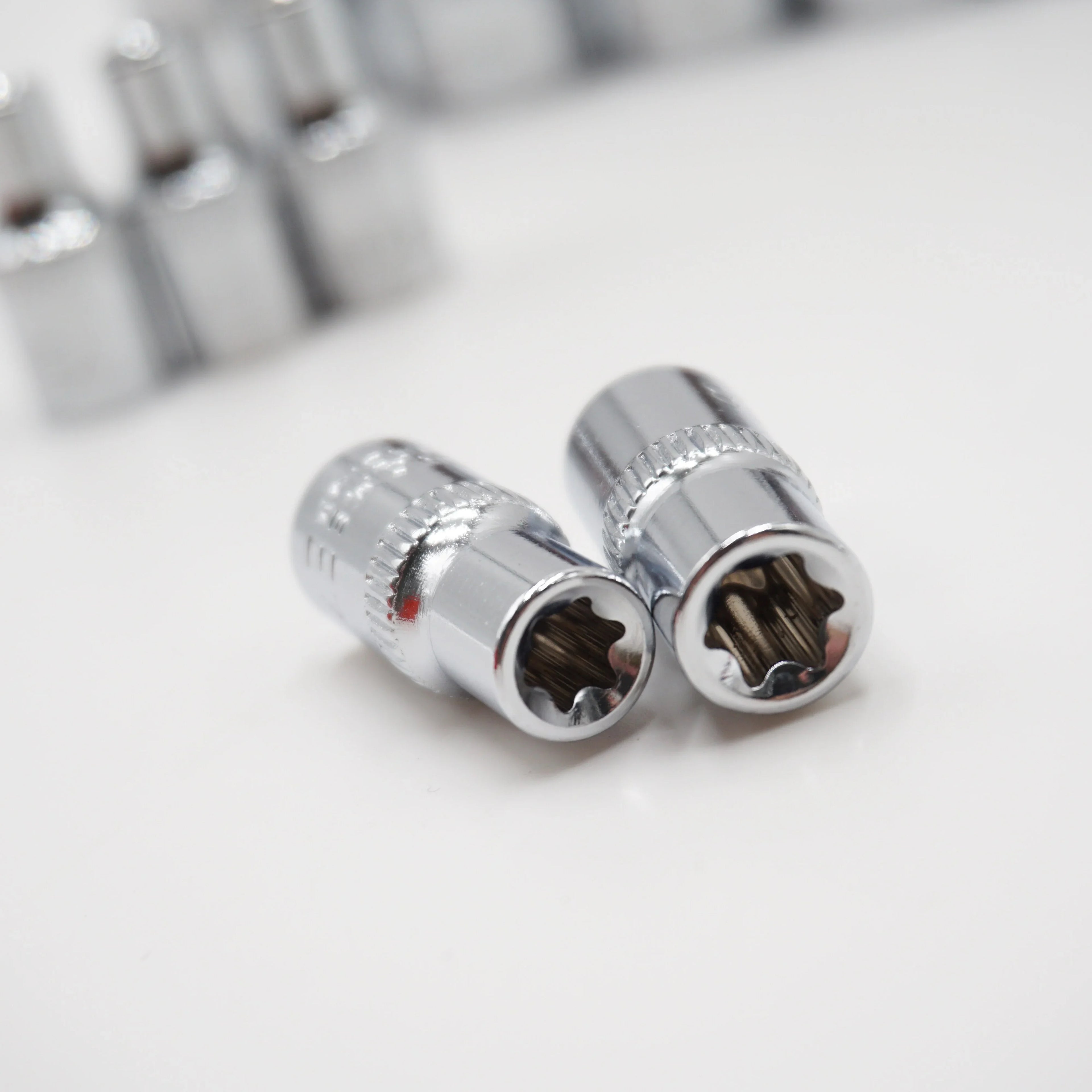 11Pcs 1/4" 3/8" Star Socket Set Femal E Type Sockets Wrench Head E4 E5 E6 E7 E8 E10 E12 E14 E16 E18 E20 Auto Repair Tools
