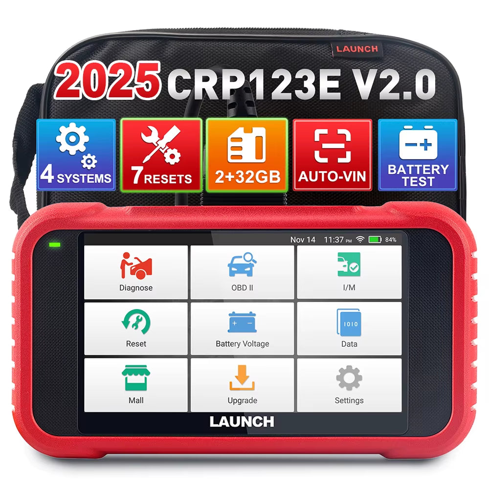 X431 CRP123E V2.0 CRP123I V2.0 Car Diagnostic Tools Obd Obd2 Code Reader Scanner ENG ABS SRS at Auto Scan Tool 7 Reset Service Free Update