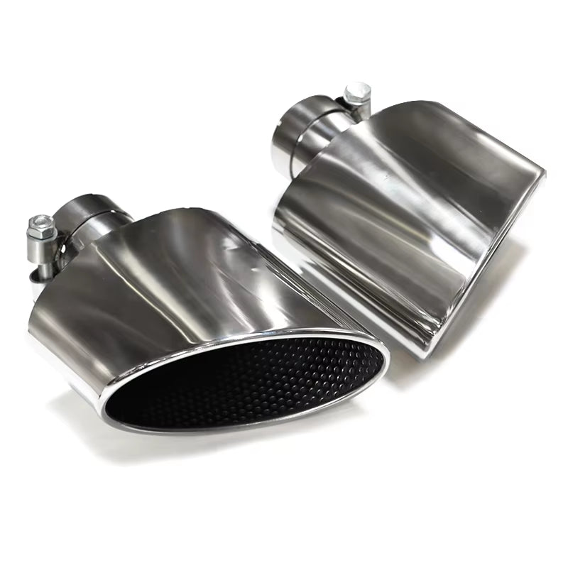 Car Accessories for Audi A4 A5 A6 A7 Upgrade RS4 RS6 RS5 RS7 Oval Exhaust Muffler Tailpipe Exhaust System