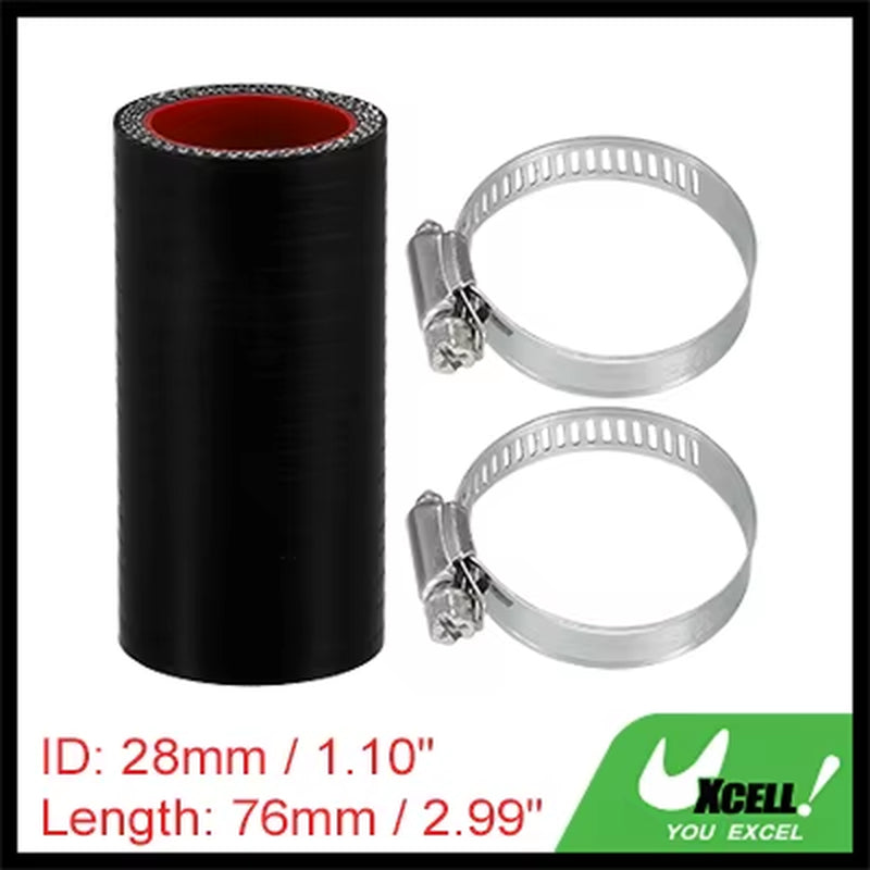 22Mm 25Mm 28Mm 30Mm 35Mm 42Mm 54Mm 65Mm 83Mm ID Car Straight Silicone Hose Coupler Intercooler Tube W/ Clamps 76Mm L