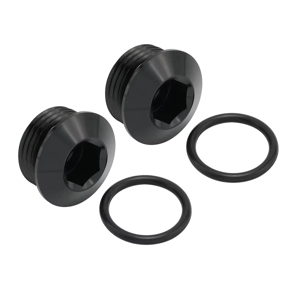AN4 AN6 AN8 AN10 AN12 ORB O Ring Seal Boss Socket Port Plug Block off Fitting Adapter Aluminum Black