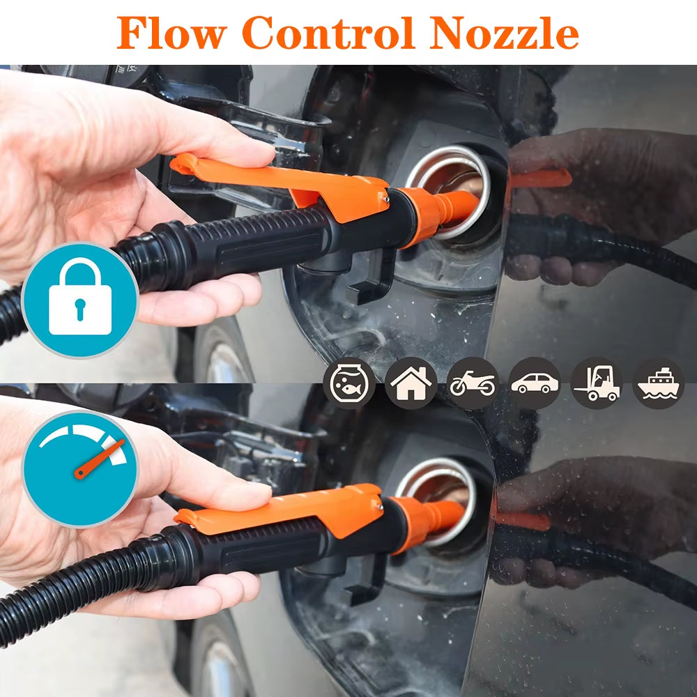 Vacuum Pumps Car Gas Oil Pump Electric Automatic Water and Oil Absorption Fuel Tank Tools Portable for SUV Truck RV Boat