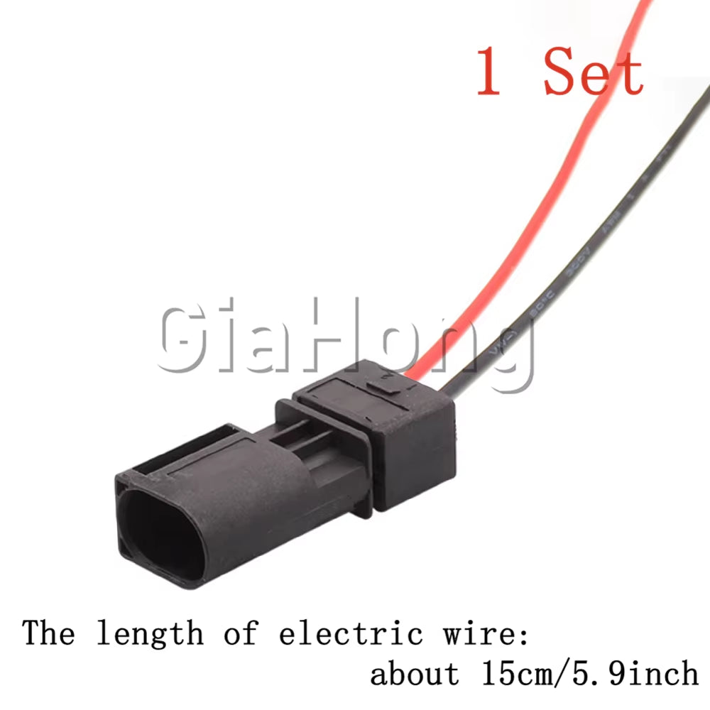 1 Set 2 Way Auto AC Assembly 4D0971992 Car High Pressure Oil Pump Electric Wire Harness Socket for Audi Automobile Sealed Plug
