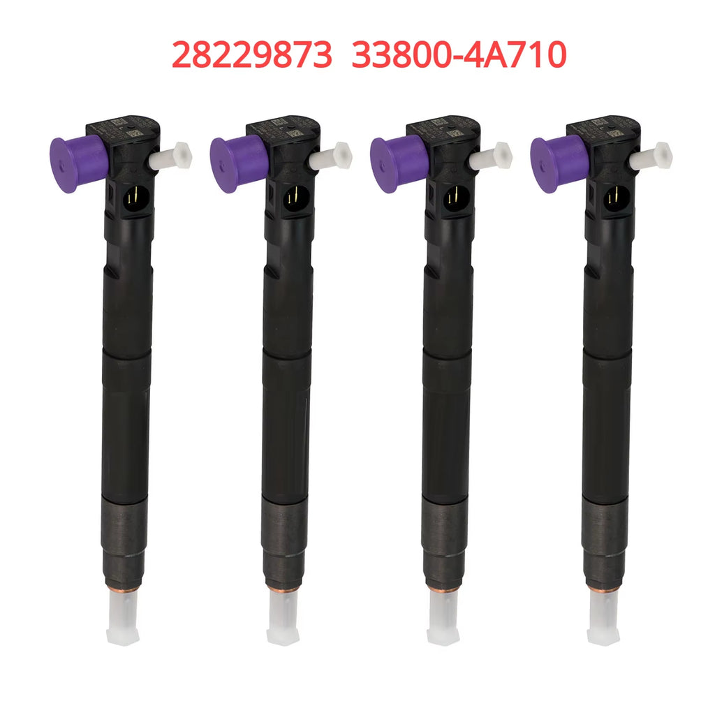 4PCS 28229873 33800-4A710 New Diesel Fuel Injector for Hyundai Grand Starex H1 Kia Bongo 3 2.5 Crdi WGT EURO 5