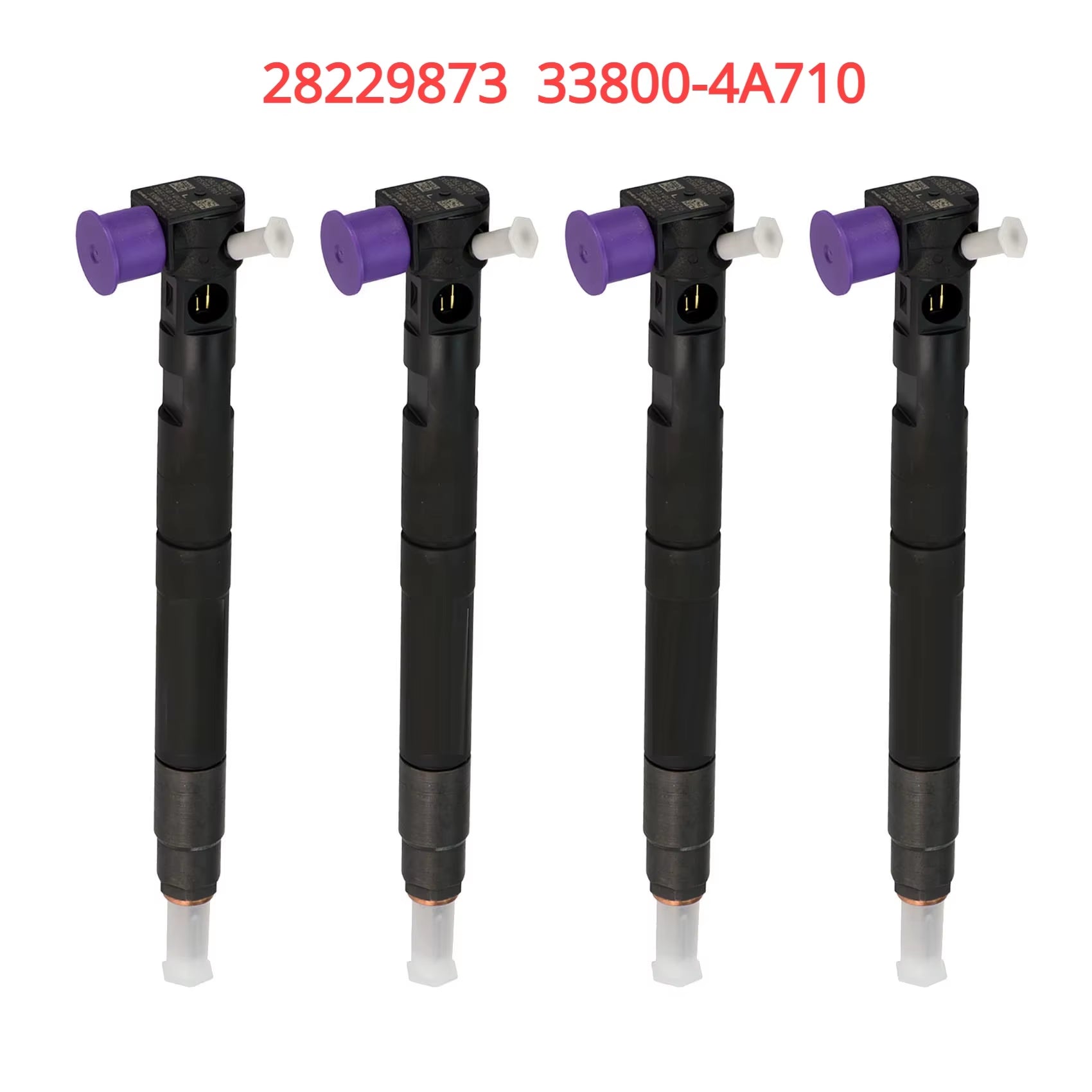 4PCS 28229873 33800-4A710 New Diesel Fuel Injector for Hyundai Grand Starex H1 Kia Bongo 3 2.5 Crdi WGT EURO 5