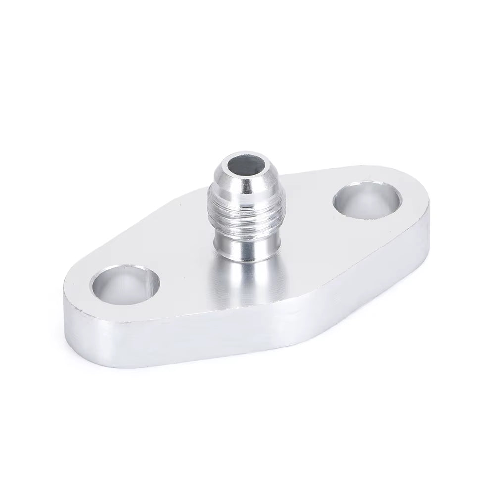 VR - Turbo Oil Feed Inlet Flange Gasket Adapter Kit 4AN 4 an Fitting T3 T3/T4 T04 VR-OFG31