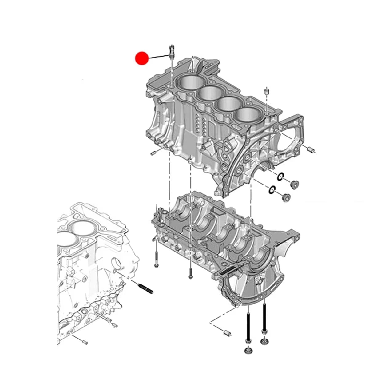 Engine Oil Pressure Regulator Valve 023533 9806914080 for Peugeot 207 308 408 508 Citroen C4 C5 Cylinder Block Oil Valve