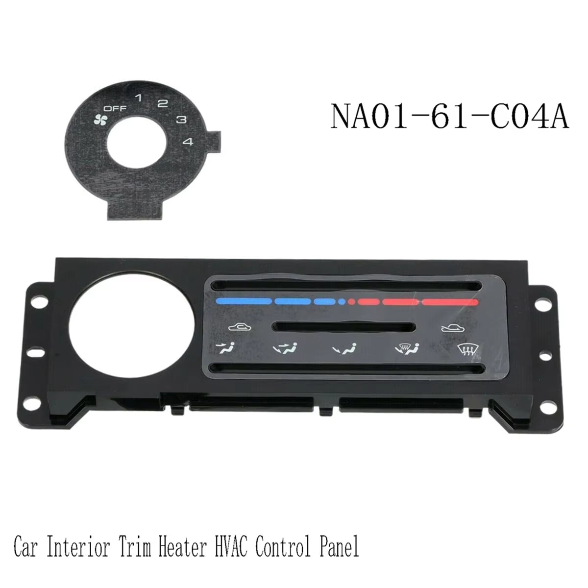 NA01-61-C04A Car Interior Trim Heater HVAC Control Panel for Mazda Miata 1990-1997