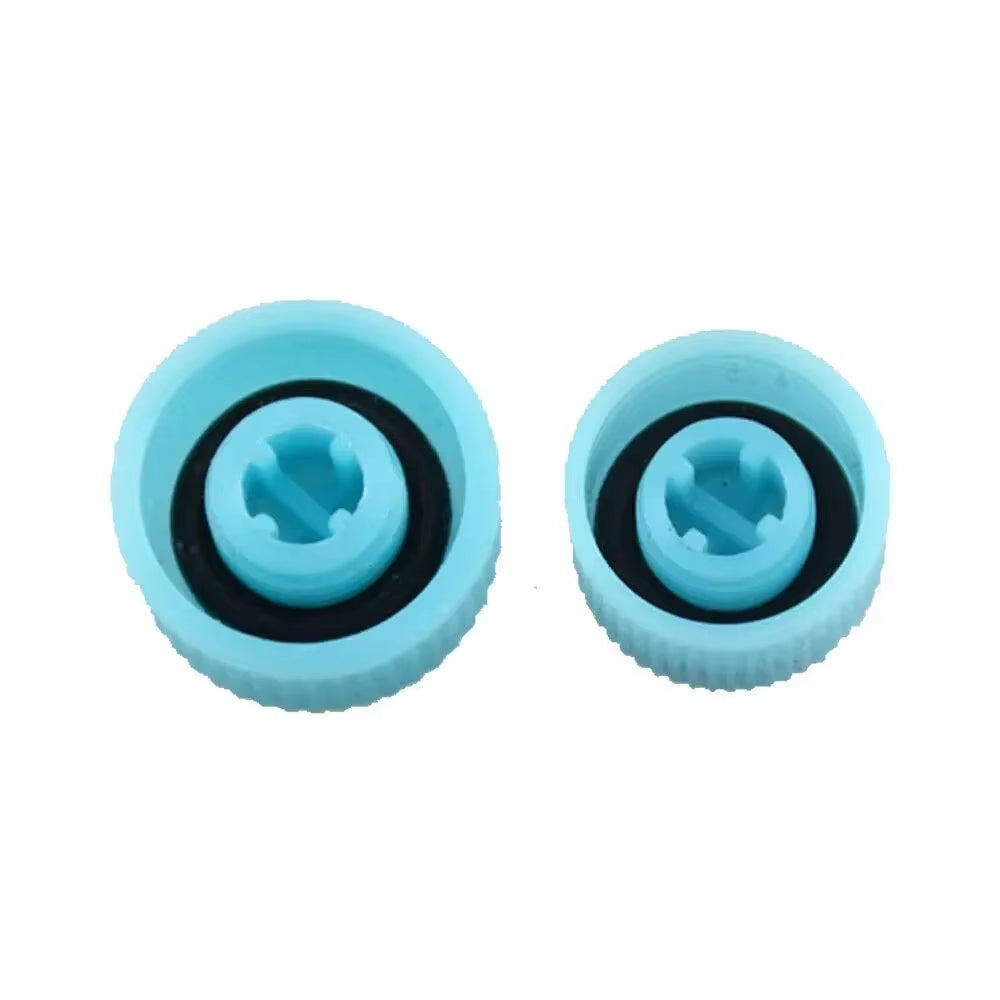 2Pcs AC A/C System Valve Cap Cover A/C High Low Side Valve Core Service Port Dust Cap Set Replacement