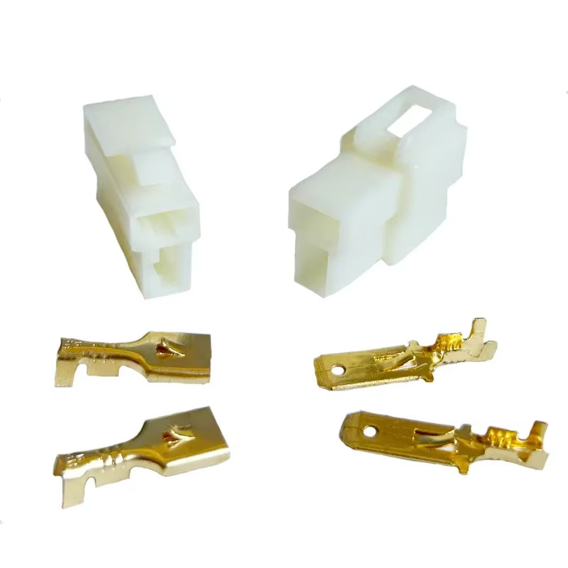 5Sets 6.3Mm 2 /3/4/6/8/9P Pin Way Electrical Automotive Wire Connector Kits Male Female Socket Plug Terminal for Motorcycle Car