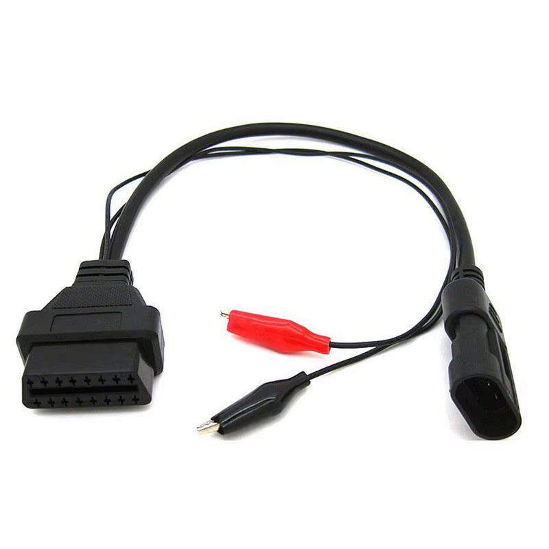 For Fiat 3 Pin to 16 Pin Car Cable OBD2 Connector 3Pin Male to 16Pin Female for Lancia for Alfa Auto Diagnostic Cable