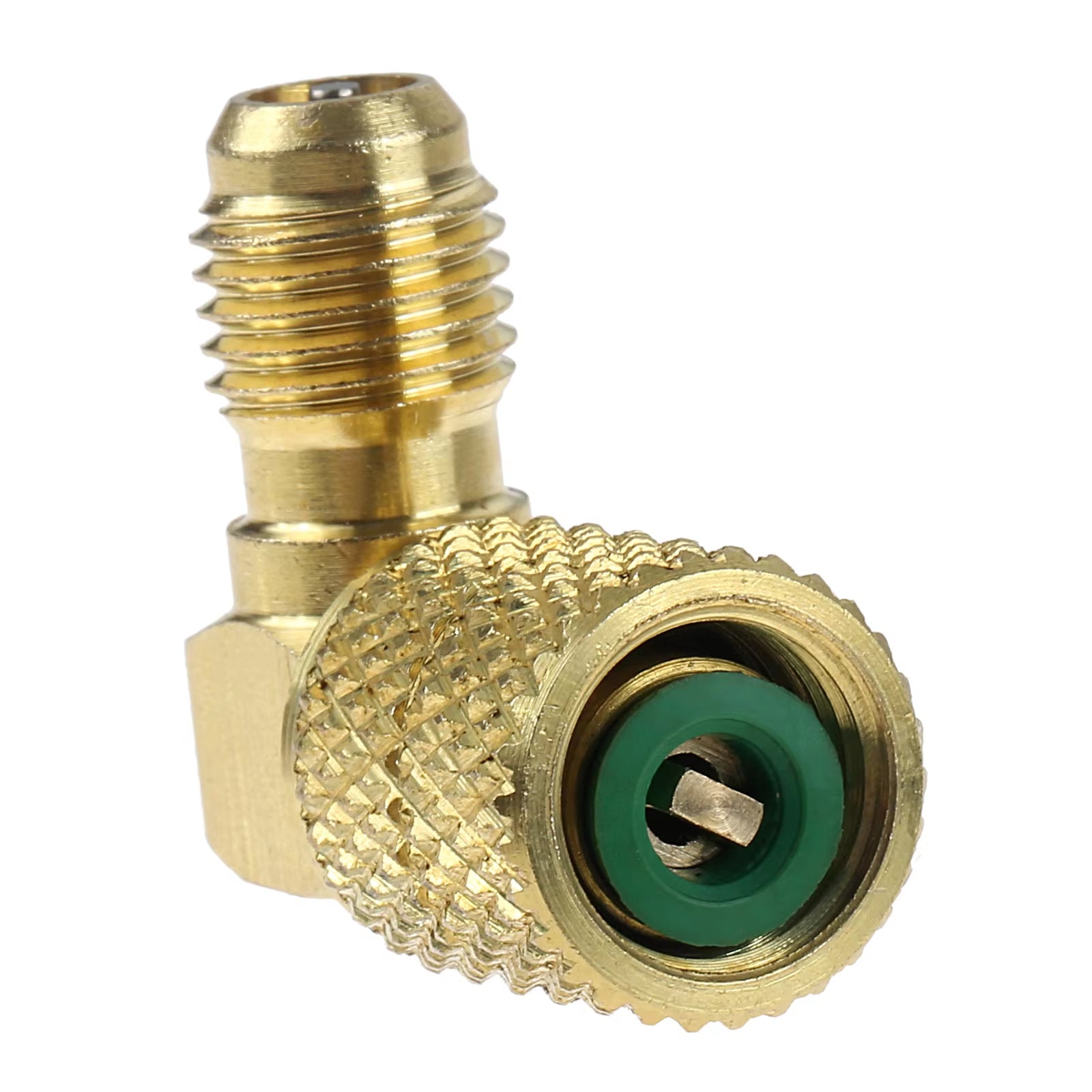 R410 5/16" SAE Female to 1/4" SAE Male Brass Fitting Adapter for R410A R32 Air Conditioning Refrigerant Mini Split System