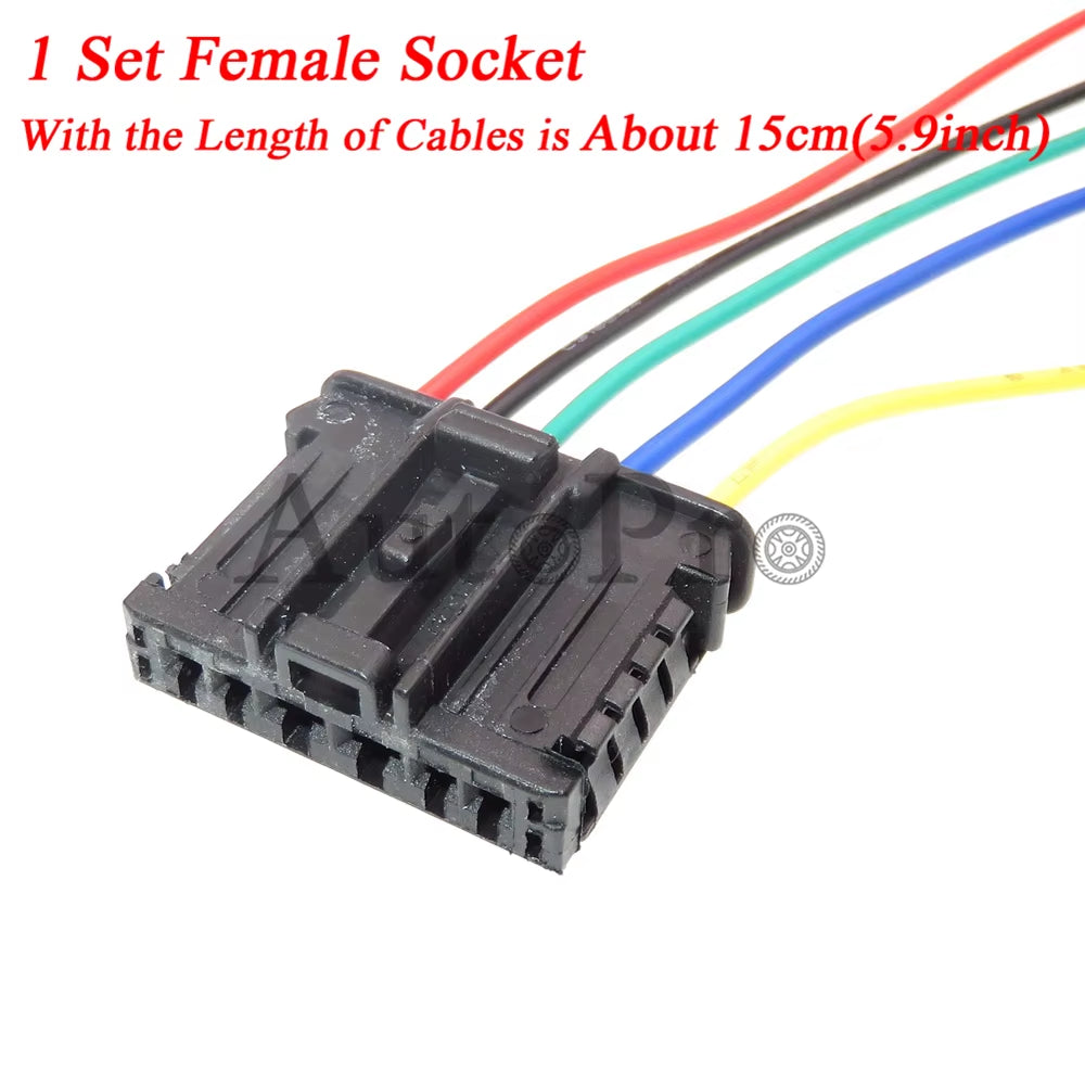 1 Set 6 Hole 98825-1061 98821-1061 Car Unsealed Taillight Adapter Wire Cable Composite Plug AC Assembly for Peugeot 307 Citroen