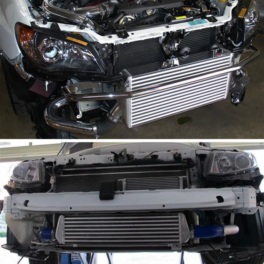 R-EP Intercooler Universal 280X280X76Mm Aluminum Cold Air Intake Radiator 2.5Inch Inlet 63Mm Outlet for Turbo Car