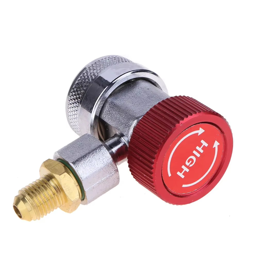 R134A Car A/C Air Conditioner Quick Coupler Connector Adapters H/L Manifold Connector Air Conditioning Refrigerant Adjustable