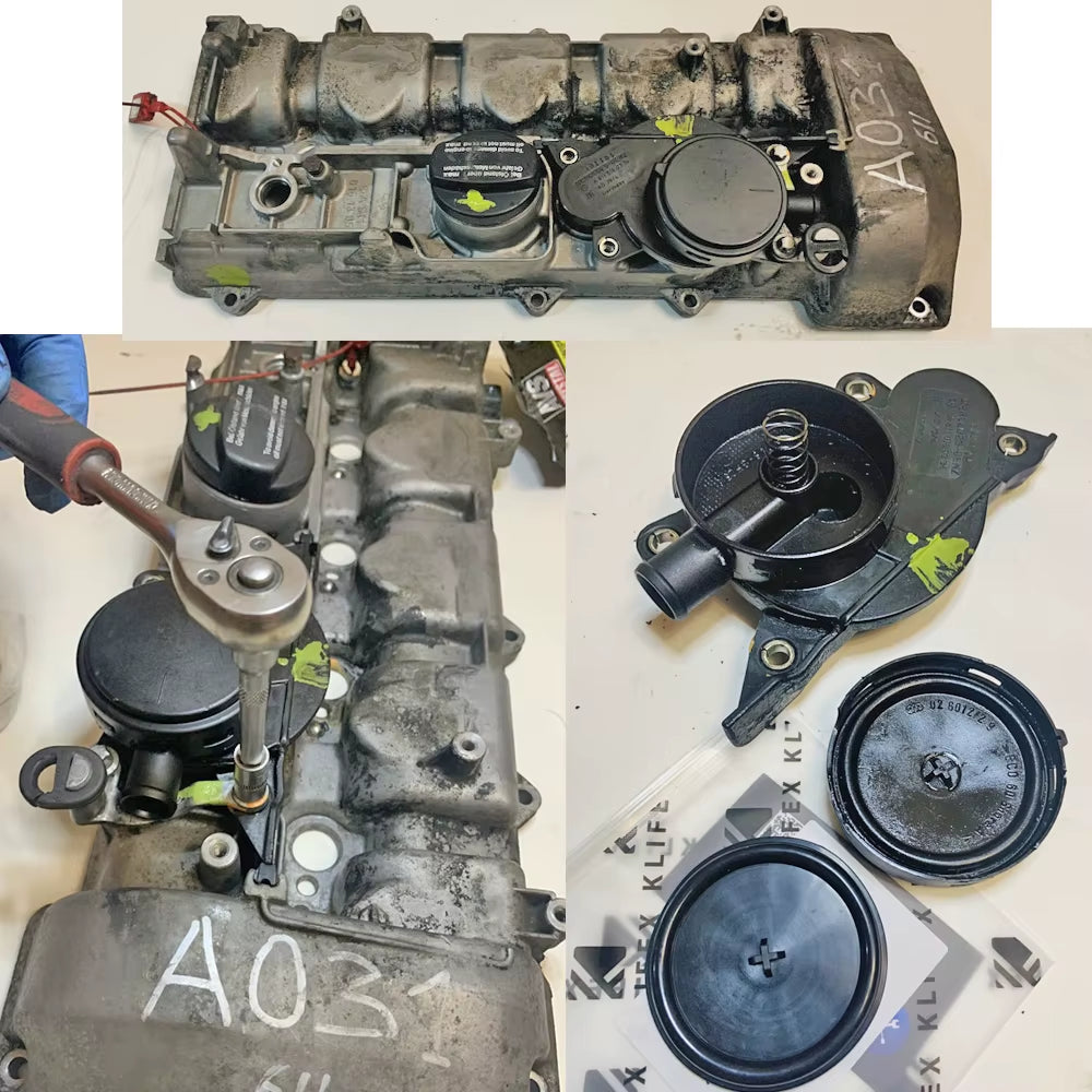 A6110160334 Engine Valve Cap Oil Separator Membrane for Mercedes-Benz Vito Viano W639 W638 Mixto W210 S203 2.2L TD A6110160134