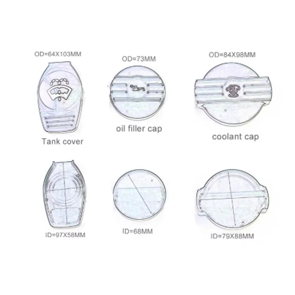 Aluminium Oil Cap Tank Cap Bottle Cap for VW CC Golf 6 R MK6 Scirocco EA888 Engine Protect Origingal