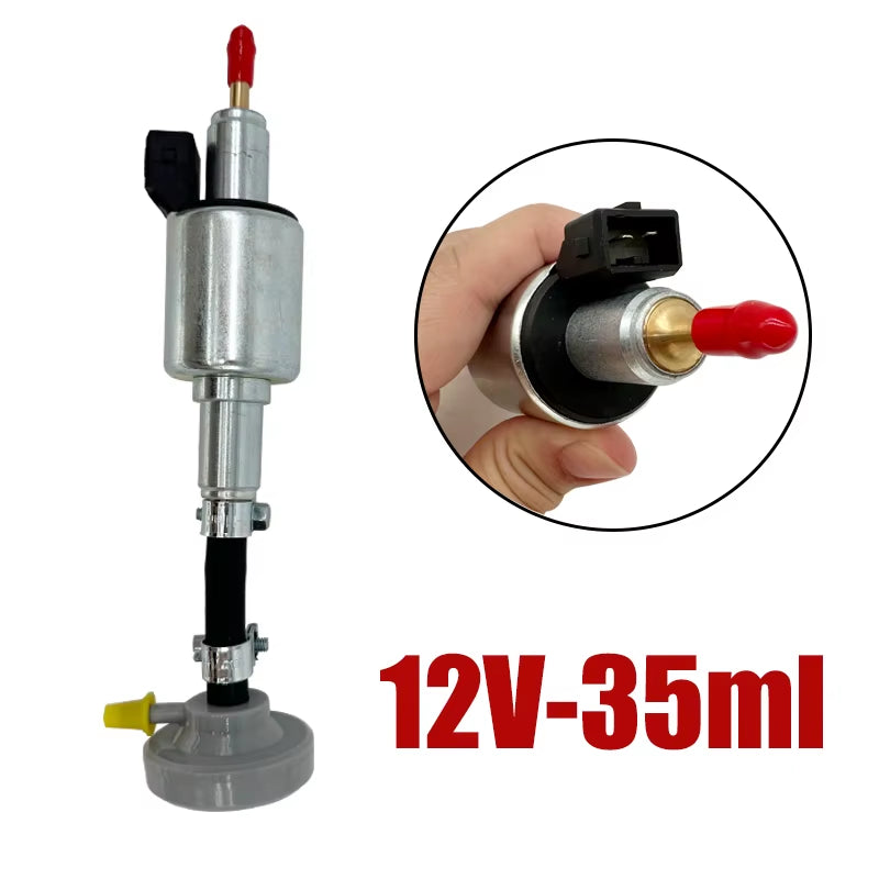 12V/24V Air Diesel Parking Heater Oil Fuel Pump Pulse Meter Pump W/Damper Fuel Check Valve for Webasto Eberspacher 22/28/35/65ML