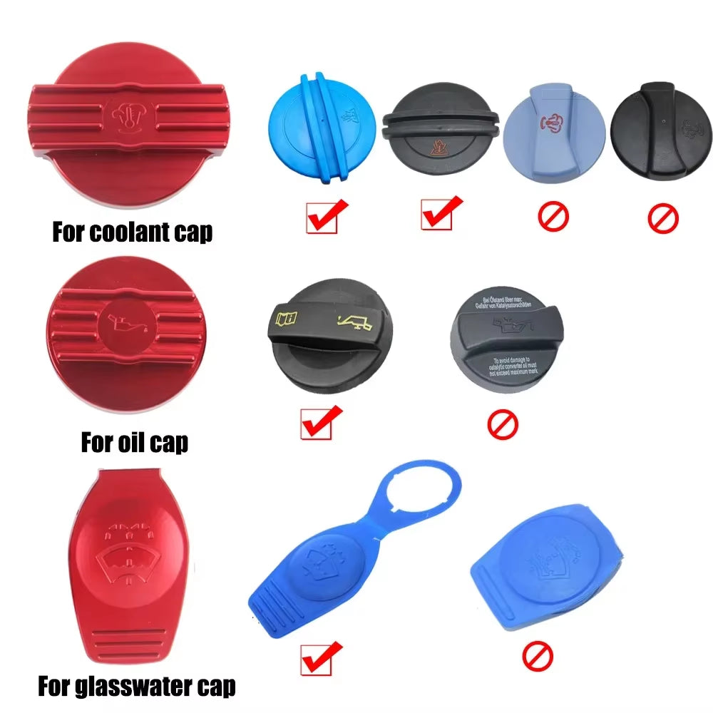 Aluminium Oil Cap Tank Cap Bottle Cap for VW CC Golf 6 R MK6 Scirocco EA888 Engine Protect Origingal