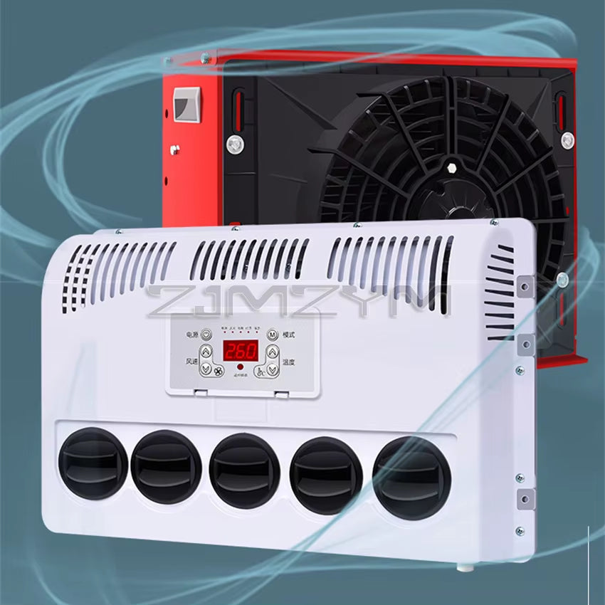 12V/24V Electric Air Conditioning Refrigeration Integrated Machine for Buses,Truck,Excavators,Harvesters,Agricultural Machines