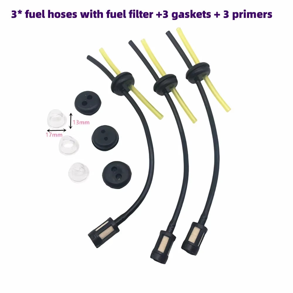 15Mm Carburetor Fit for Brushcutters 52Cc 49Cc 43Cc for 40-5 44-5 Engine with Fuel Line Filter Pump Cup Spark Plug Tool Parts