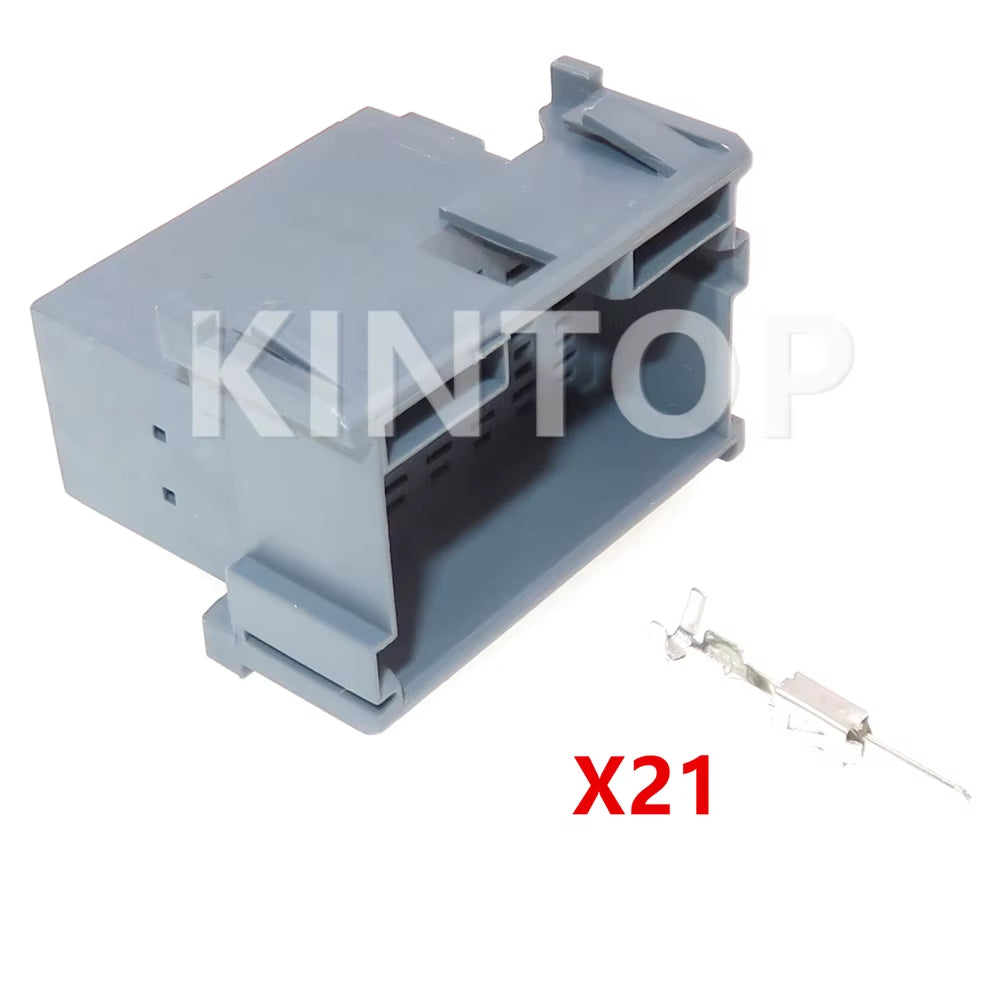 1 Set 21 Pins 1-967630-2 Auto AC Assembly Plastic Housing Unsealed Connector Grey Car Wiring Socket with Wires 8-968975-2