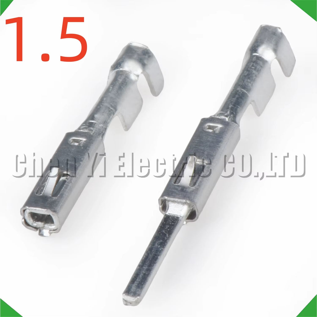 50 Pcs 1.5 Mm Male or Female Wire Crimp Pins for 12147299 12147302 Sheath Automotive Connectors Wire Harness Plug