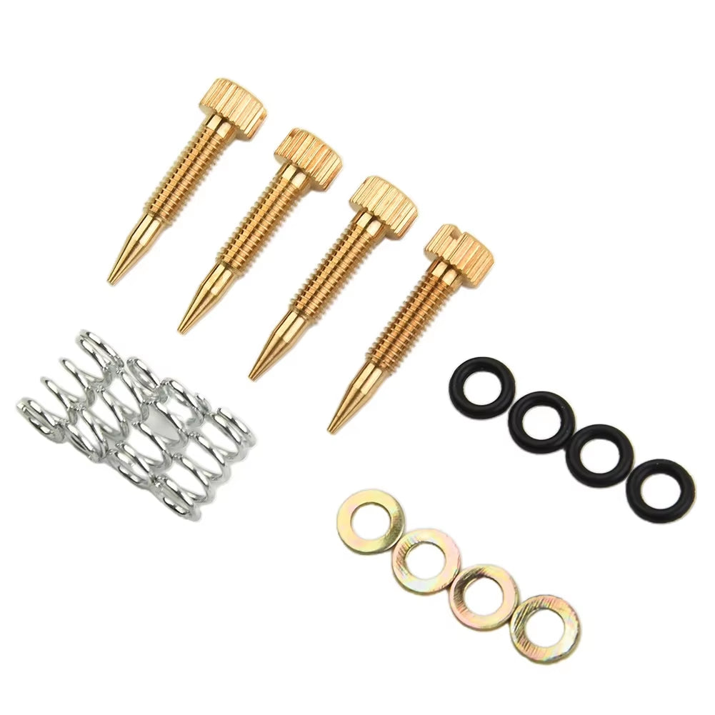 4Pcs Screws Idle Air Mixture Screw Carburetor Air Mixture Screws Part 64750.001 for Weber DCOE Carburetor Air Mix Screw