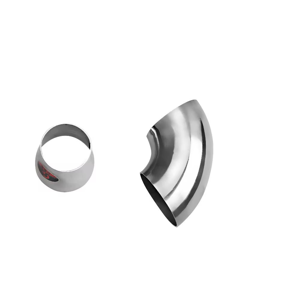 Stainless Steel 2", 2.5", 3" Weld Long Radius 0 90 Elbows for Car Modified Exhaust Elbow Pipe