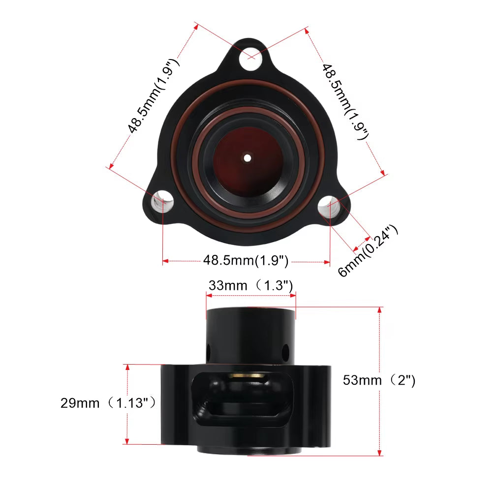 Rastp-Aluminum T9451 Blow off Valve VTA DV+ Blow off Valve Adapter for Audi B8 1.8/2.0 TFSI 2007-2015 for VW Golf GTI MK6 2.0TSI