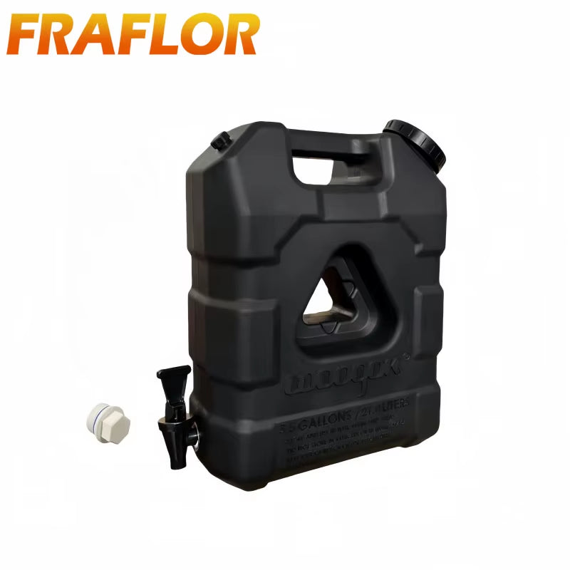 Car Mounted 21L Water Tank Large Capacity Portable Camping Water Storage Bucket Detachable Faucet for Outdoor Travel Driving