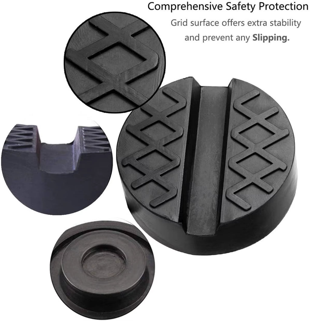 Floor Slotted Car Jack Rubber Pad Frame Protector Adapter Jacking Tool Pinch Weld Side Lifting Disk for Lexus Subaru Fiat Volvo