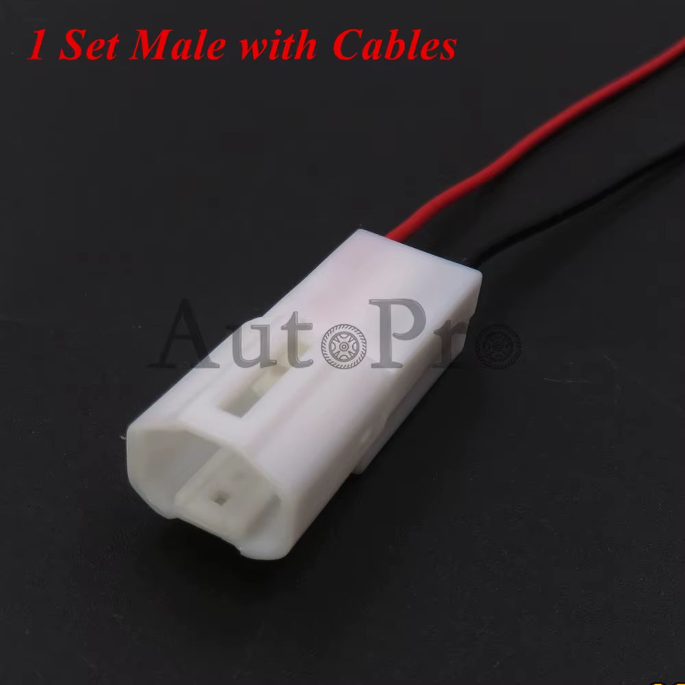 1 Set 2 Hole 7283-8123-40 AC Assembly Car High Brake Light Unsealed Socket Auto Male Female Docking Plug for Toyota MG610850-4