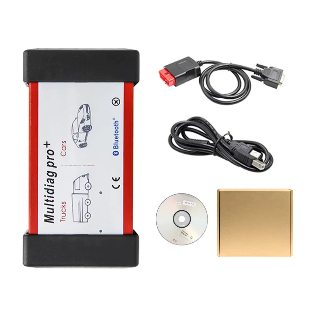 Multidiag Pro 2021.11 with Keygen V3.0 Real 9241A Chip Bluetooth OBD2 Scanner TCS PRO Car Truck Diagnostic Tool DS NEC Relays