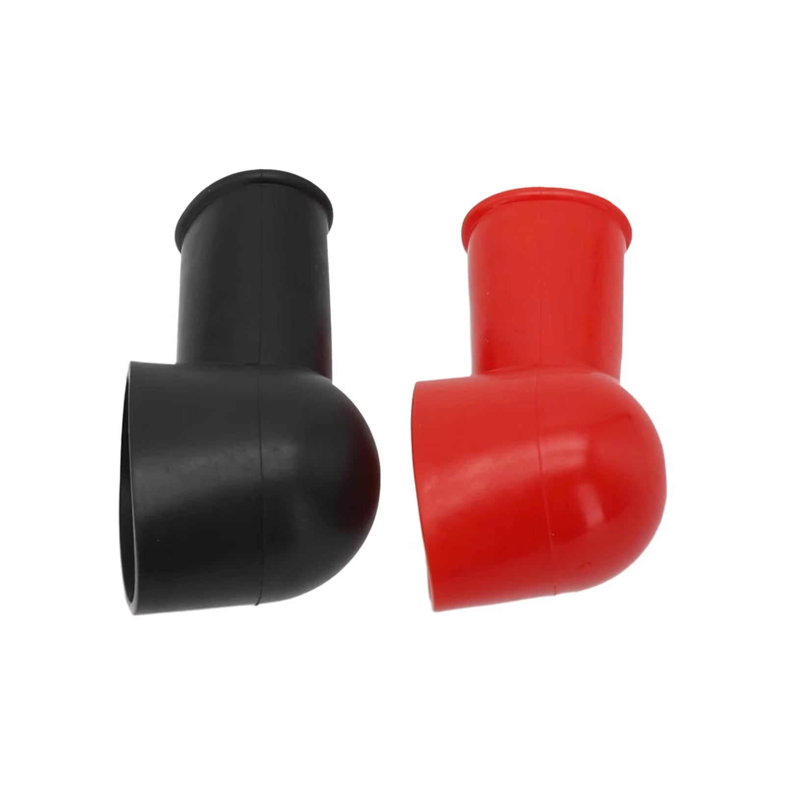 2Pcs Car Positive Battery Terminal Insulator Wire Connector Cap Cover Protector Pipe Cap Battery Protective Cover Accessories
