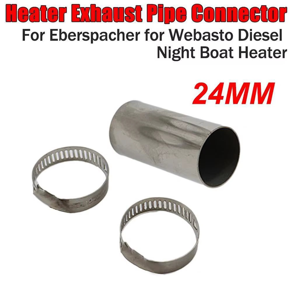 24Mm Steel Heater Exhaust Pipe Connector Air Parking Heater Gas Vent Hose for Webasto Night Boat Heater