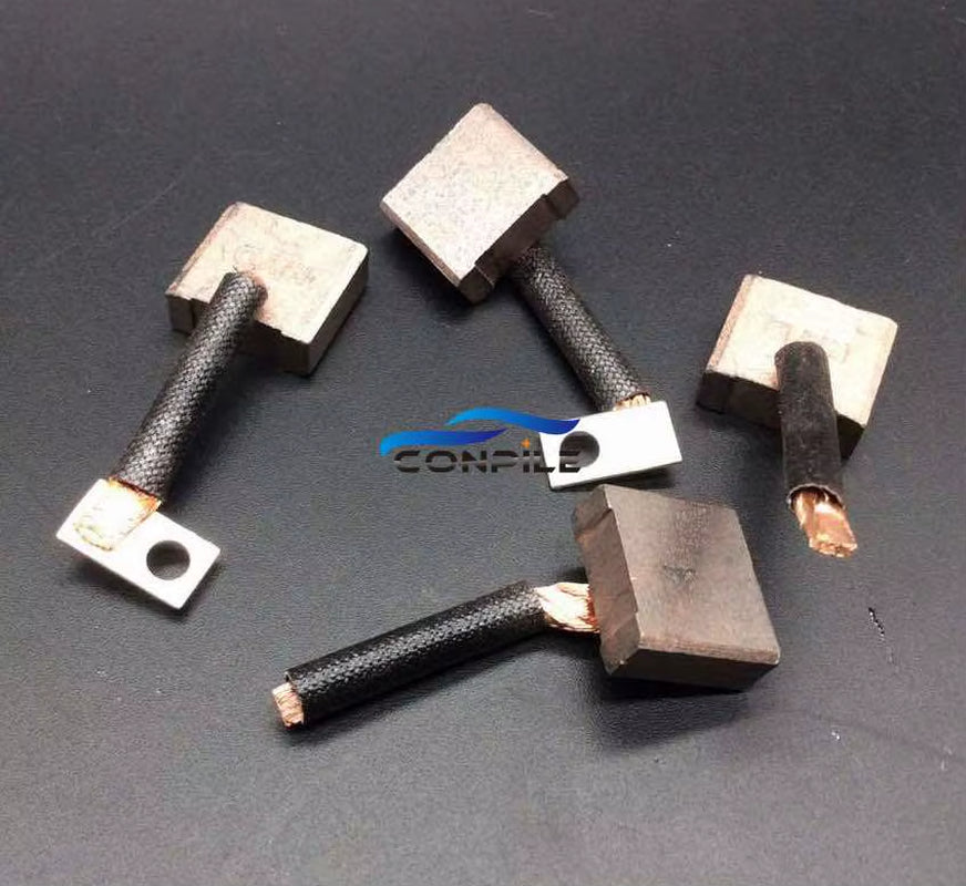 4Pcs 2519 12V Carbon Brush Agricultural Car Starter Motor Carbon Brush 7X19X17Mm