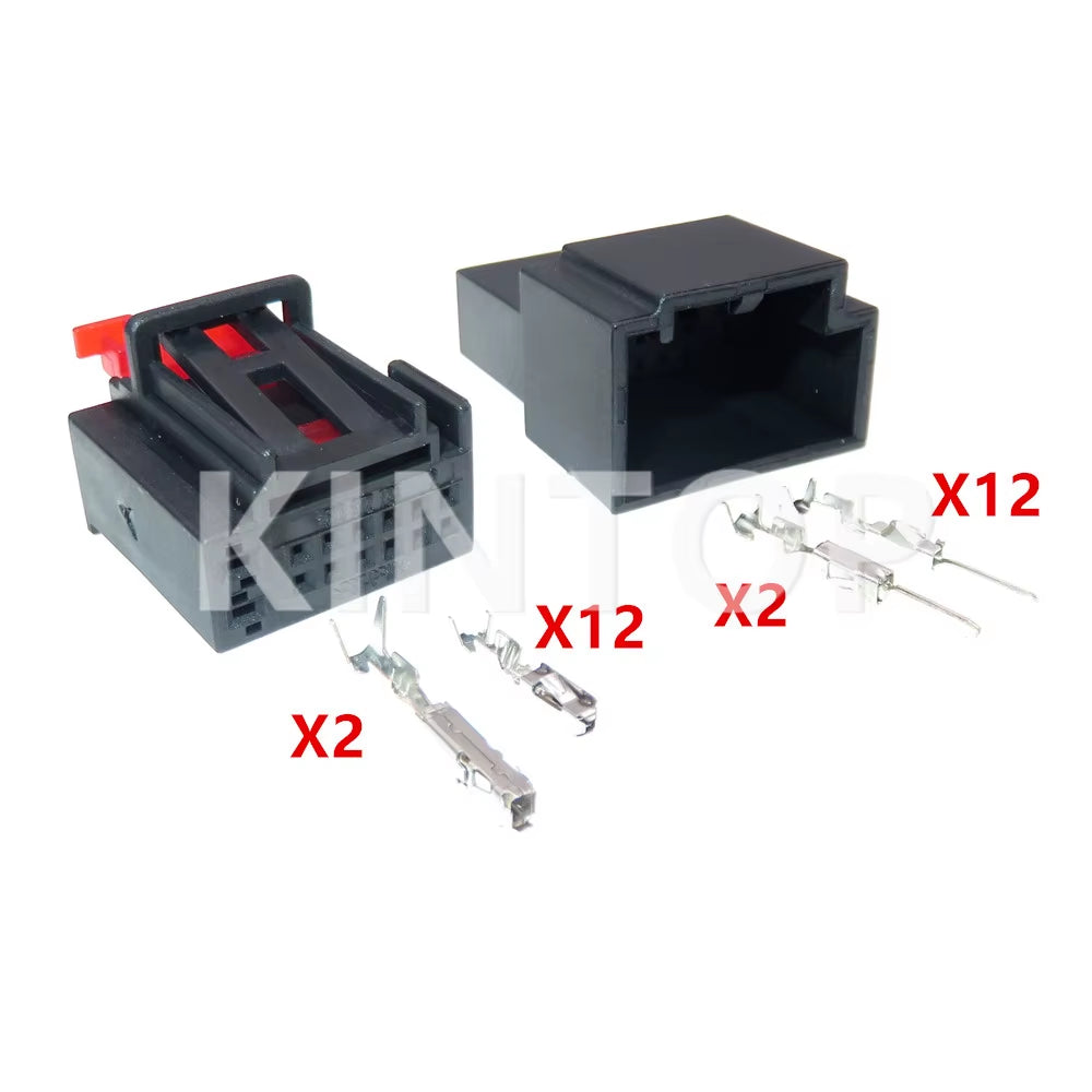 1 Set 14 Pins Car Composite Connectors Auto AC Assembly Wire Cable Socket with Wires 500972726 5Q0972726