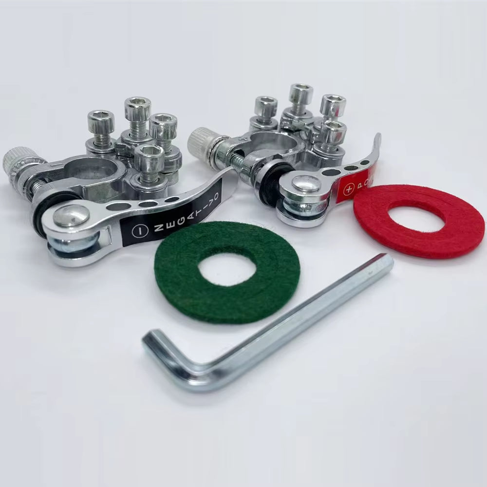 Car Battery Terminal Quick Release Disconnect Battery Terminals Copper Wire Lugs Cable Clamp Screw Connection Kit for Auto Boat