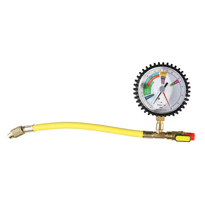 Nitrogen Pressure Tester Air Conditioner HVAC Systems Cold Test Table Tools for R134A R22 R407C R410A Pressure Gauge Tools