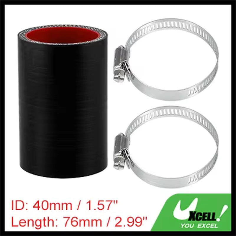 22Mm 25Mm 28Mm 30Mm 35Mm 42Mm 54Mm 65Mm 83Mm ID Car Straight Silicone Hose Coupler Intercooler Tube W/ Clamps 76Mm L