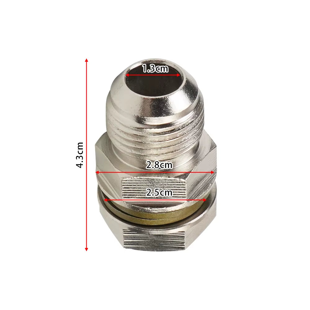 31504301010 10AN Turbo Oil Pan Oil Return Drain Plug Adapter Bung Fitting No Weld