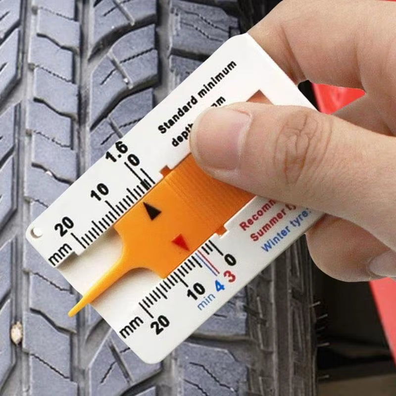 Tire Tread Depth Gauge 0-20 Mm Tread Gauge Tool Easy Reading Gauge Tire Tread Depth Accurate Measurement Tool for Car Truck