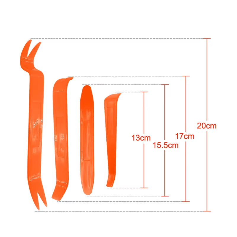 4Pcs Removal Car Repair Tool Door Panel Trim Dash Audio Radio Remover Car Scratch Removal Trim Clip Disassemble Vehicles