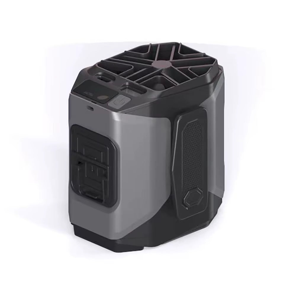 20000Mah Portable Mini Waist Hanging Fan with LED Lighting USB Power Bank Neck Hanging Fan 5-Speed Strong Airflow Cooling Fan