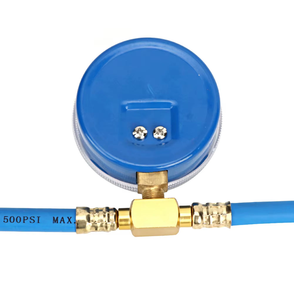 R600A Recharge Kit R134A Recharge Measuring Hose Can Tap Gauge Refrigerant Charging Pipe Air Conditioning Pipes and Connectors