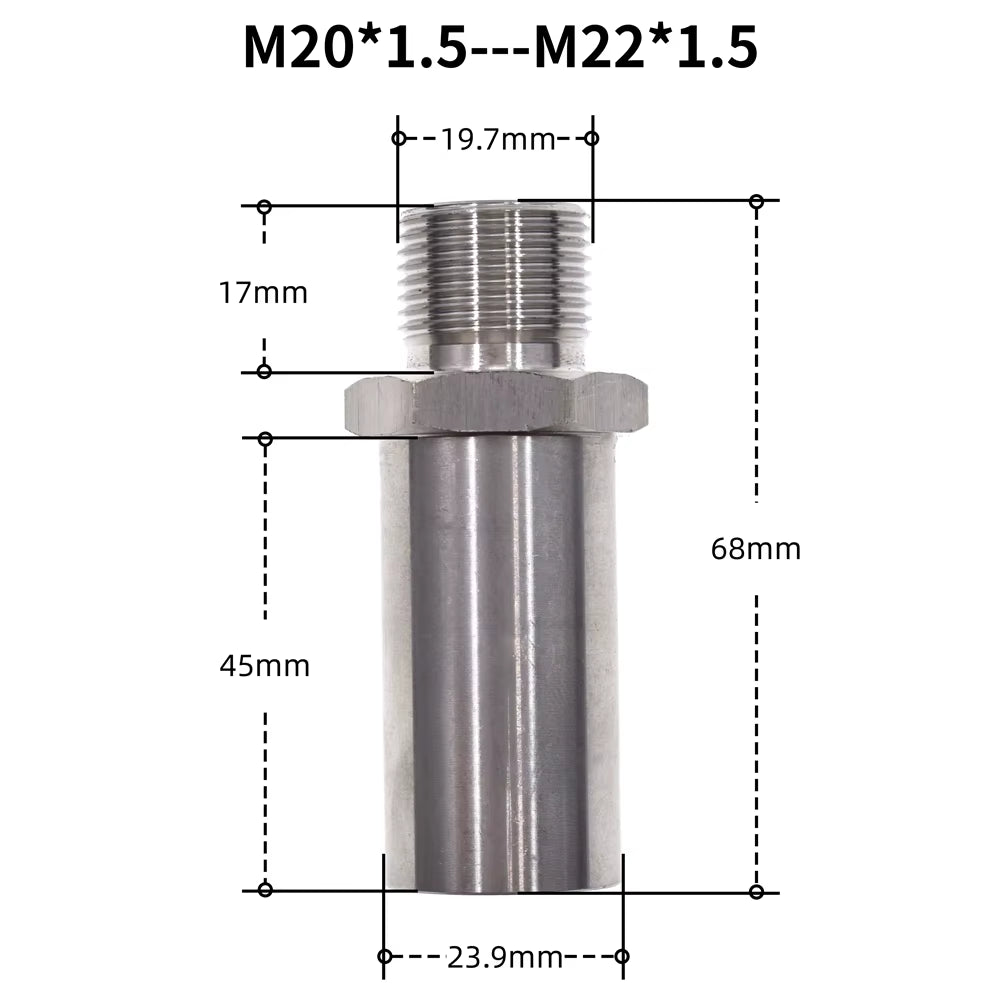 SK Oil Cooler Filter Sandwich Plate Adapter Sensor Fastening Screws M18*1.5 3/4-16 UNF M20*1.5 M22*1.5 Stainless Steel Screw Rod