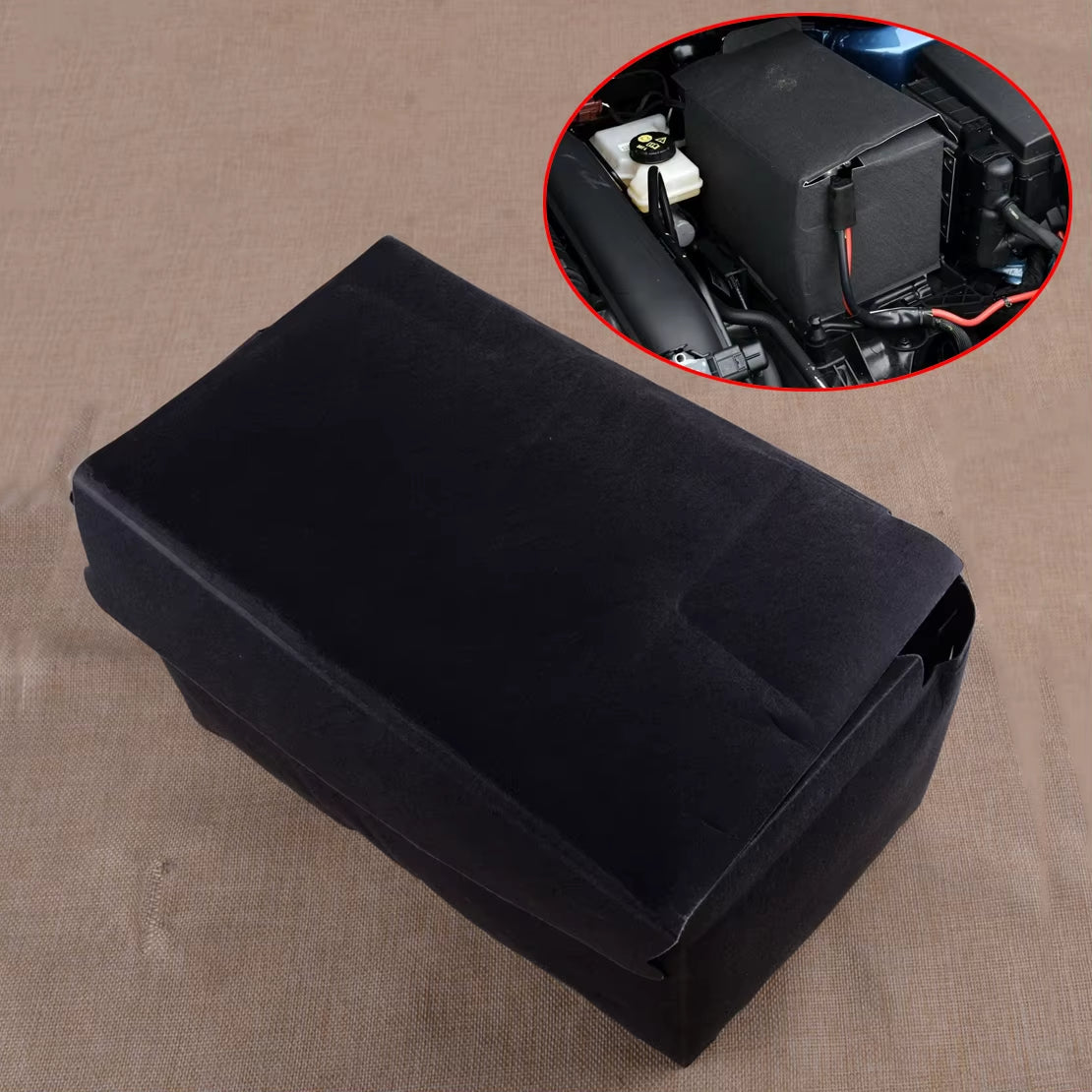 Battery Protective Case Freeze Cover Insulating Jacket Cotton Box Heat Thermo Cloth Fit for VW Passat Golf Jetta A3 Leon Beetle
