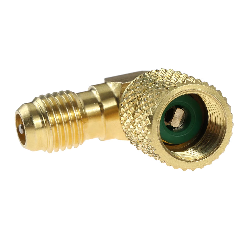 R410 5/16" SAE Female to 1/4" SAE Male Brass Fitting Adapter for R410A R32 Air Conditioning Refrigerant Mini Split System